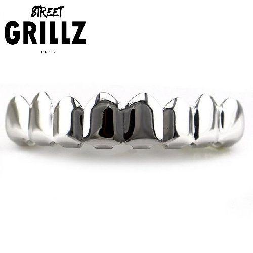 Grillz "classique" en Argent ou en Or 8 dents