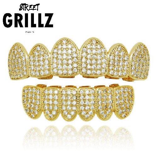 Travis Scott “Ice” Grillz in Diamond and Gold or Silver 