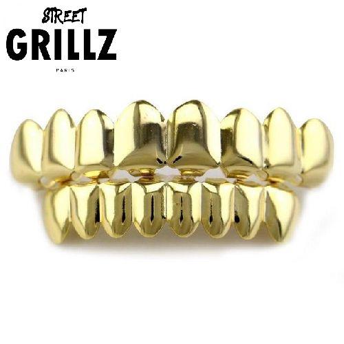 Grillz "classique" en Argent ou en Or 8 dents