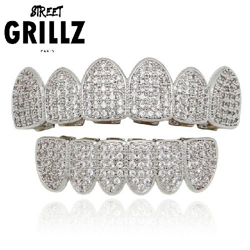 Travis Scott “Ice” Grillz in Diamond and Gold or Silver 