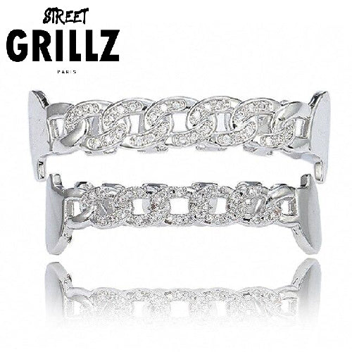 Grillz chaîne cubaine "cubanlings" en Argent ou Or