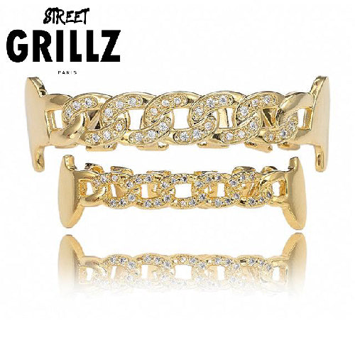 Grillz chaîne cubaine "cubanlings" en Argent ou Or