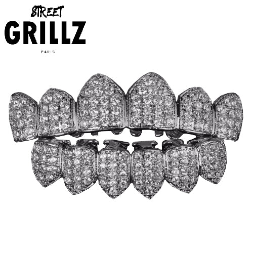 Grillz "clean ice" Offset en Diamant et Argent ou Or