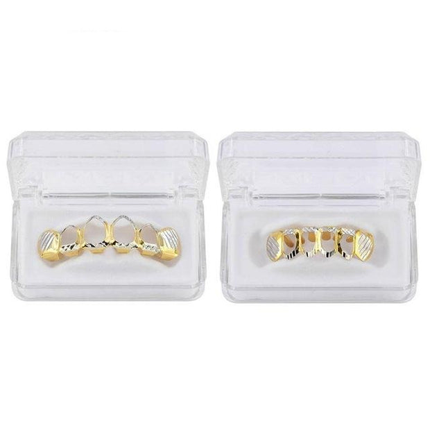 Grillz dosseh bas et haut or et argent streetgrillz